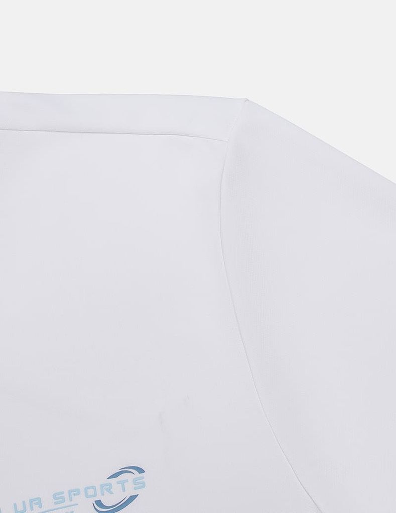 Áo T-shirt ngắn tay nam cổ tròn in nhỏ ngực áo