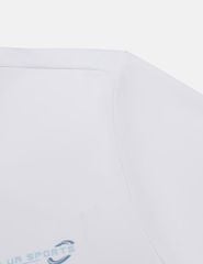 Áo T-shirt ngắn tay nam cổ tròn in nhỏ ngực áo