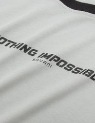 Áo T-shirt nam cổ tròn hình in thân trước dáng suông rộng