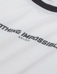 Áo T-shirt nam cổ tròn hình in thân trước dáng suông rộng