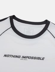 Áo T-shirt nam cổ tròn hình in thân trước dáng suông rộng