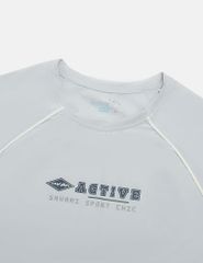 Áo T-shirt ngắn tay nam phối vải khác màu