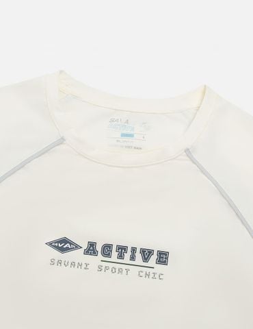 Áo T-shirt ngắn tay nam phối vải khác màu