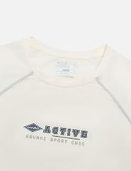 Áo T-shirt ngắn tay nam phối vải khác màu