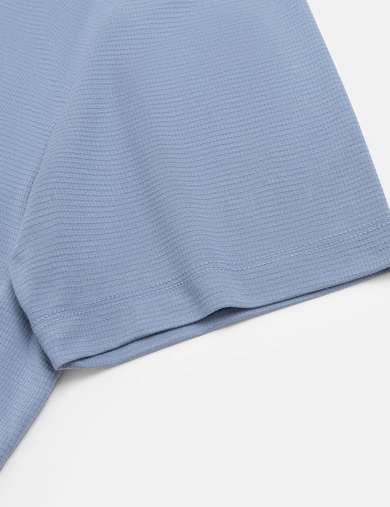 Áo T-shirt ngắn tay nam cổ tròn bo vải chính