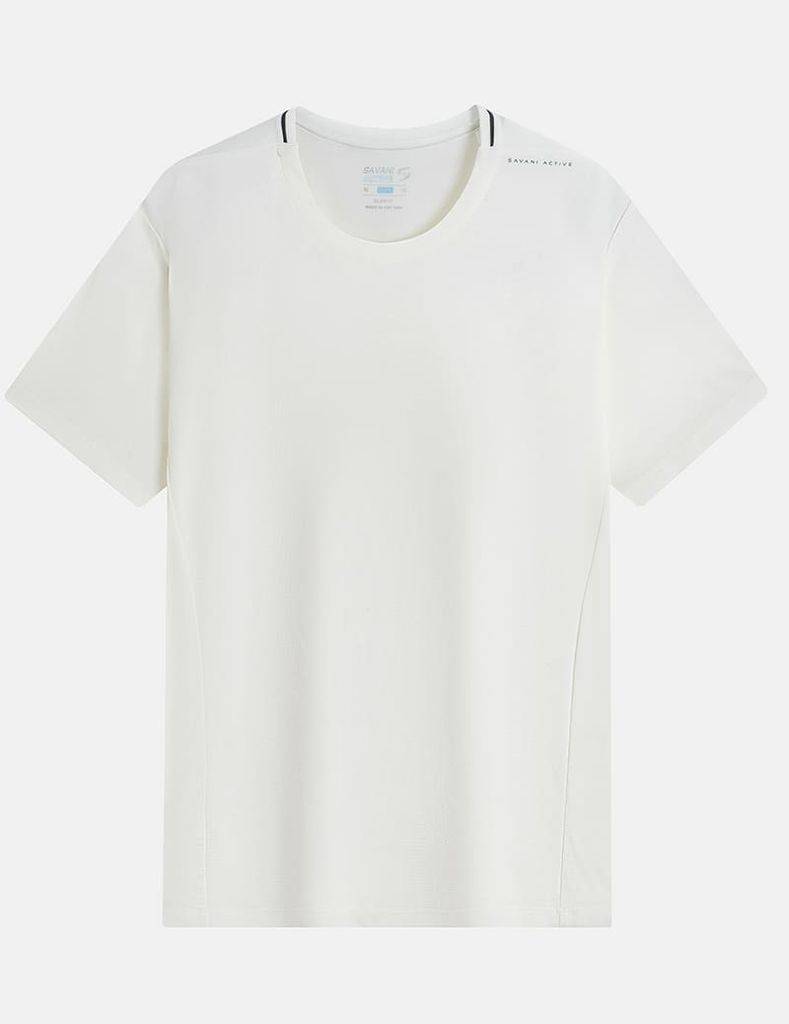 Áo T-shirt ngắn tay nam cổ tròn bo vải chính