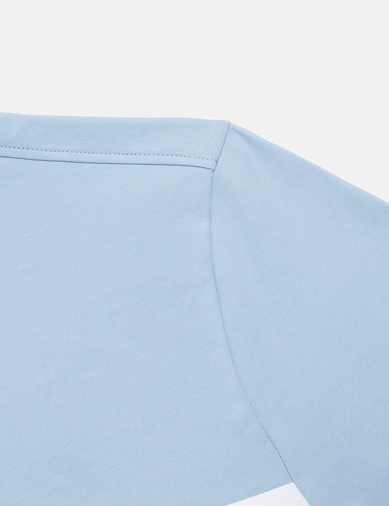 Áo t-shirt ngắn tay cổ tròn nam phối ba màu