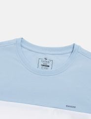 Áo t-shirt ngắn tay cổ tròn nam phối ba màu