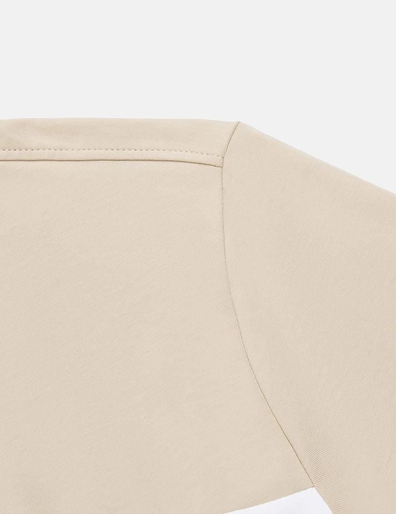 Áo t-shirt ngắn tay cổ tròn nam phối ba màu
