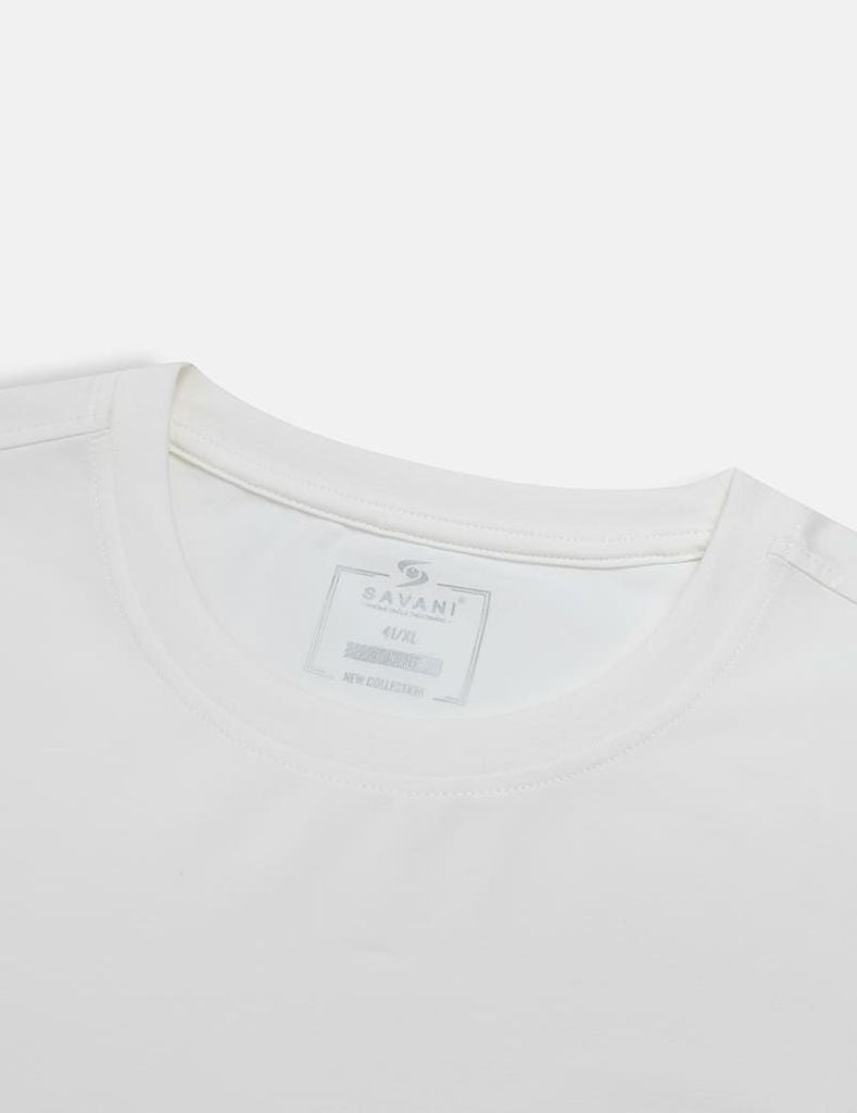Áo thun ngắn tay nam cổ tròn hình in trước ngực