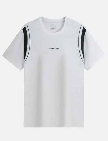 Áo thun ngắn tay cổ tròn nam phối nách