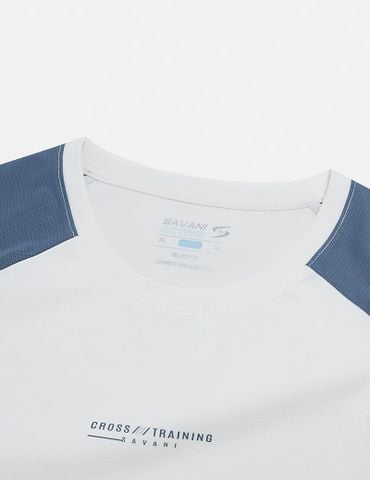 Áo thun ngắn tay nam cổ tròn hình in trước ngực