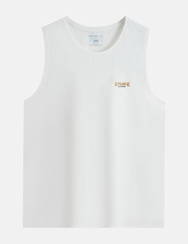 Áo sát nách nam in nhỏ thân trước