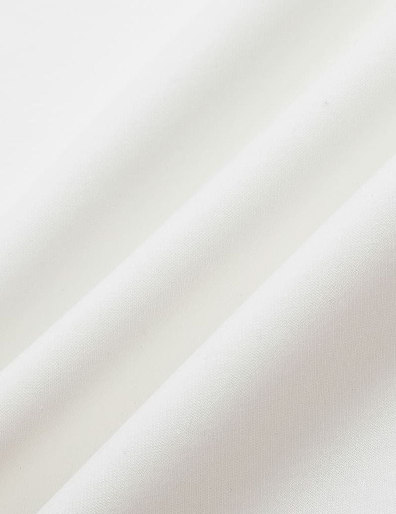 Áo nỉ cổ tròn nữ phối dọc 2 bên tay in logo trước ngực