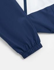 Áo gió nữ có mũ can phối màu hình in trước ngực