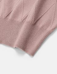 Áo len cổ tròn nữ cộc tay