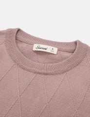 Áo len cổ tròn nữ cộc tay