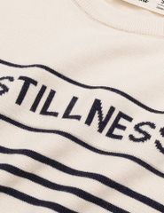 Áo len cổ tròn nữ dệt họa tiết ngang ngực