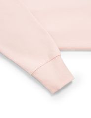 Áo nỉ cổ tròn nữ dáng crop mác dệt kẹp cổ sau