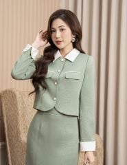 Chân váy vest dáng bút chì xẻ sau
