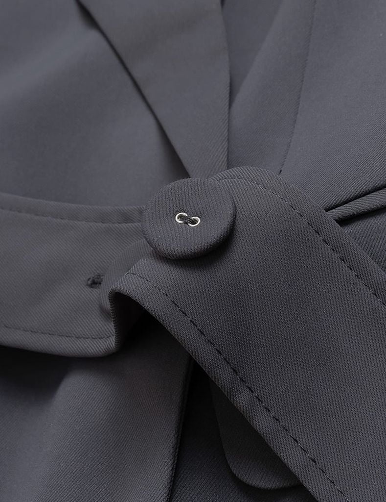 Áo vest nữ dài tay đai rời