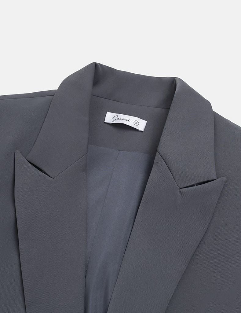 Áo vest nữ dài tay đai rời