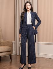 Bộ vest nữ dài tay đai rời