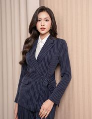 Bộ vest nữ dài tay đai rời