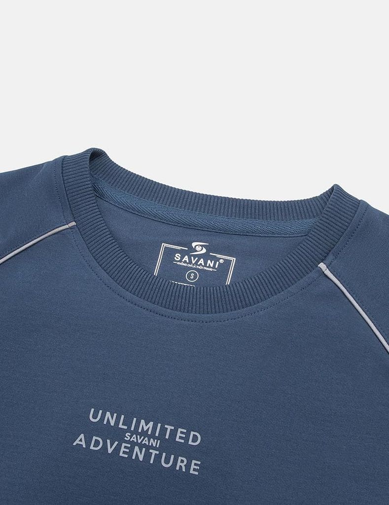 Bộ nỉ cổ tròn nữ hình in trước ngực