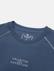 Bộ nỉ cổ tròn nữ hình in trước ngực