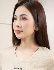 Bộ đồ thu đông cotton nữ cổ tim hình thêu giữa ngực