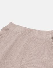 Bộ đồ thu đông cotton nữ cổ tim hình thêu giữa ngực