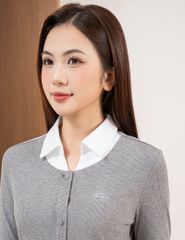 Bộ đồ cotton nữ logo thêu trước ngực
