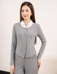 Bộ đồ cotton nữ logo thêu trước ngực