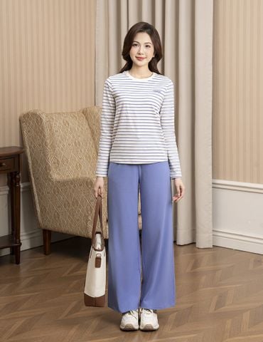 Bộ đồ cotton nữ hình in trước ngực
