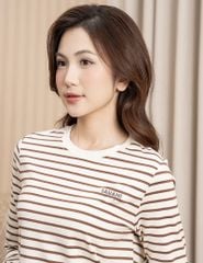 Bộ đồ cotton nữ hình in trước ngực