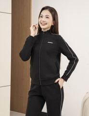 Bộ đồ đông nữ  2 da ngực in logo