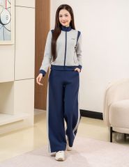 Bộ đồ đông 2 da nữ quần ống suông