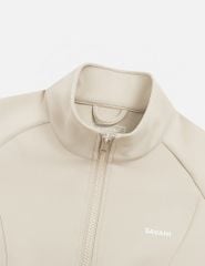 Bộ đồ đông nữ 2 da ngực in logo