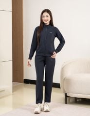 Bộ đồ đông nữ 2 da ngực in logo