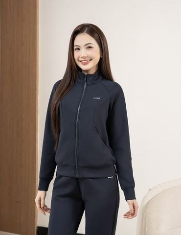 Bộ đồ đông nữ 2 da ngực in logo