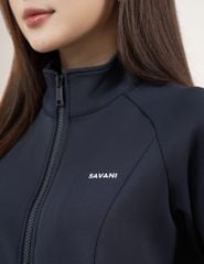 Bộ đồ đông nữ 2 da ngực in logo