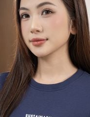 Bộ nỉ cổ tròn nữ hình in trước ngực