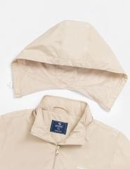 Bộ gió nữ có mũ hình in trước ngực