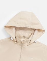 Bộ gió nữ có mũ hình in trước ngực