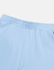Bộ hè nữ quần lửng tay raglang ngực in vải phối