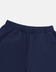 Bộ hè nữ quần lửng tay raglang ngực in vải phối