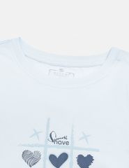 Bộ hè nữ quần đùi ngực in