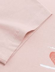 Bộ hè nữ quần đùi ngực in
