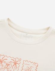 Bộ đồ hè quần đùi nữ hình in trước ngực